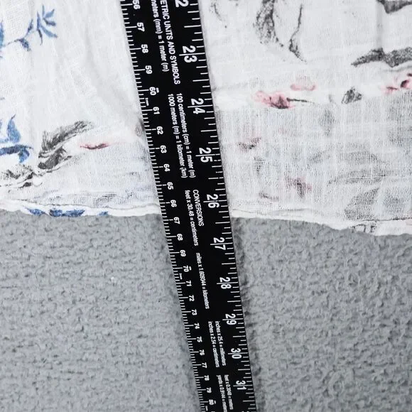 Charlie B Floral Henley Shirt Made in Italy Size P/S - Picture 4 of 9